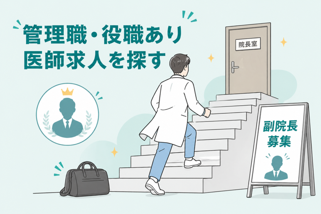 50代以降のセカンドキャリアを見据えて管理職・役職あり医師求人を探す
