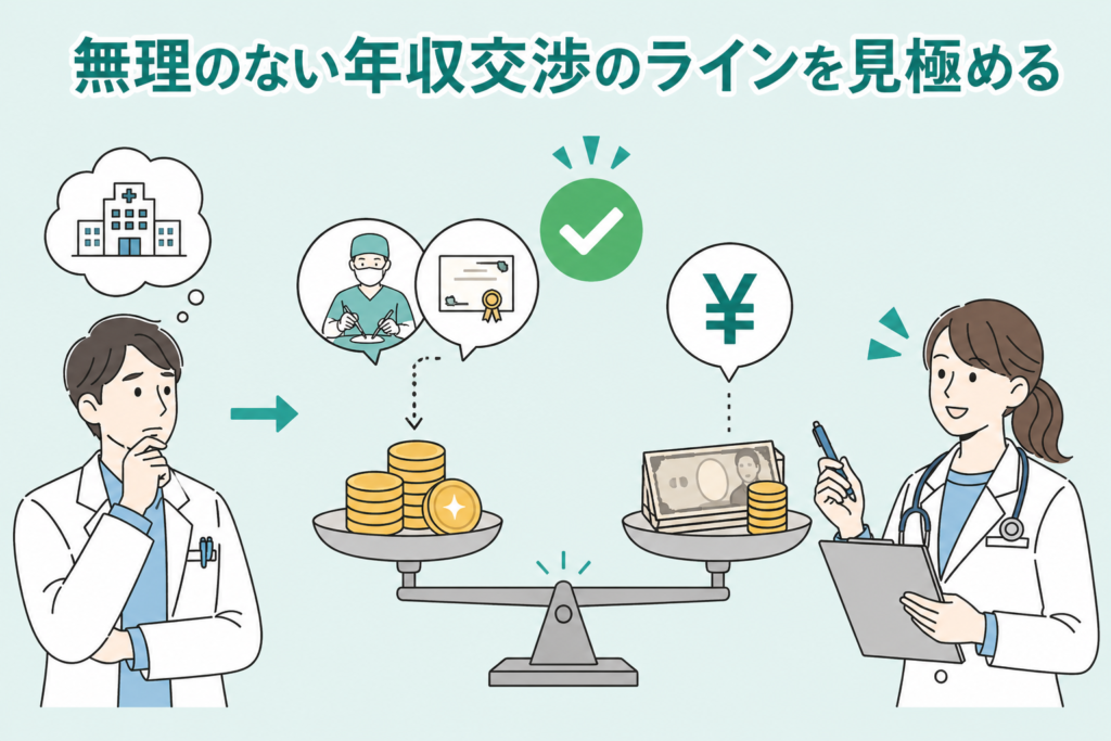 自分の市場価値を客観視、そして無理のない年収交渉のラインを見極める
